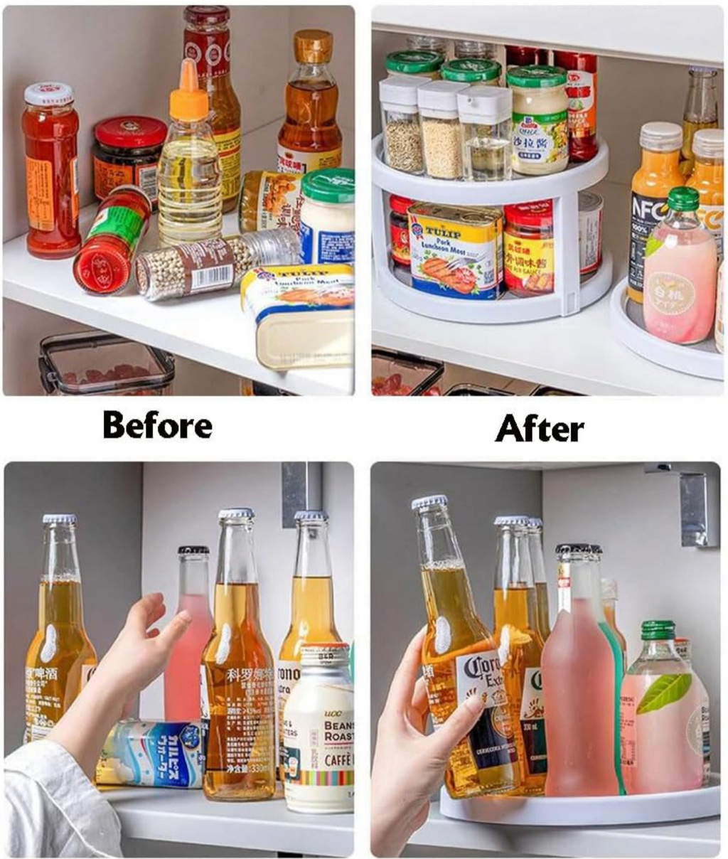 KitchenWala™ Spin & Grab 360° Rotating Kitchen Organizer 🌿🔄