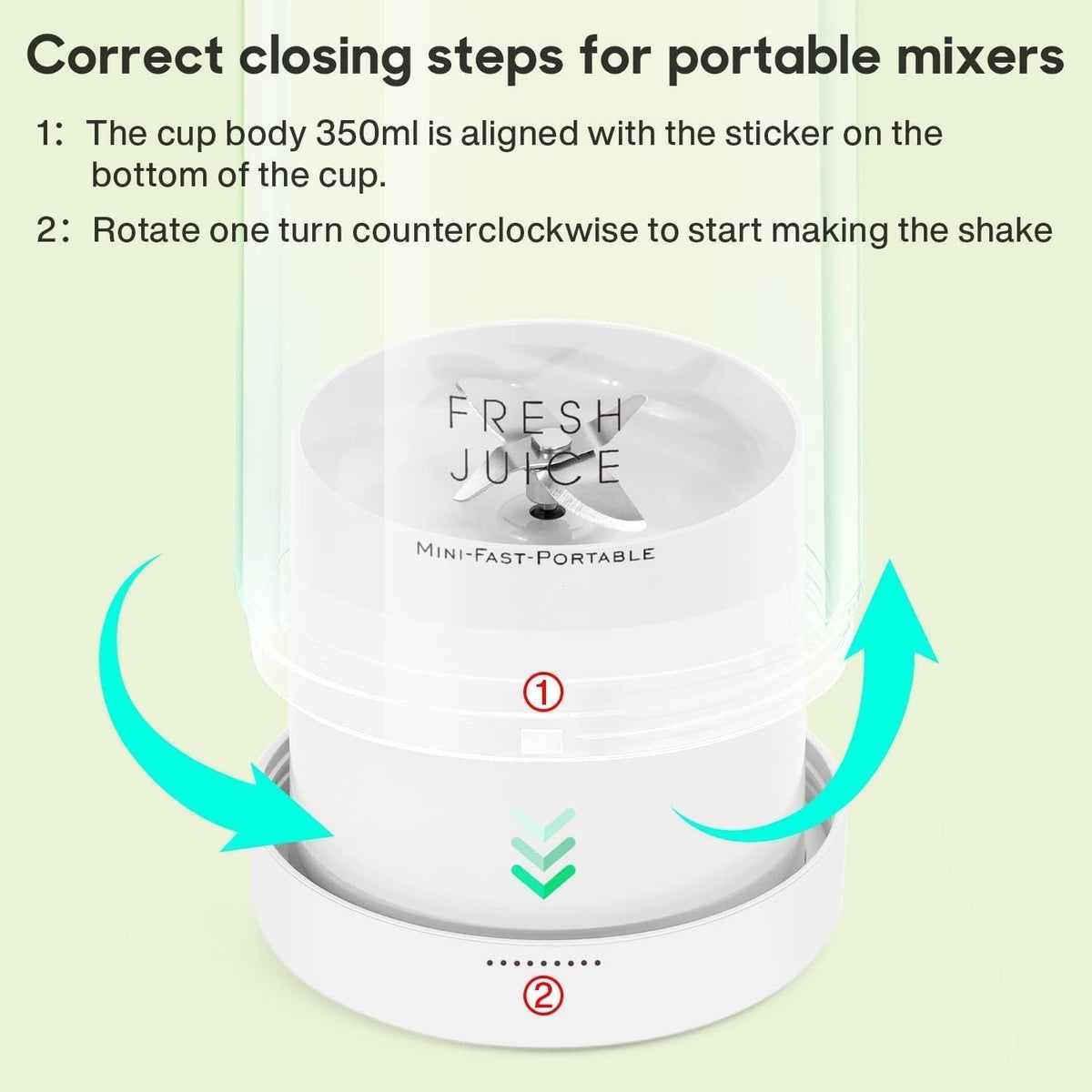 KitchenWala™ Mini Turbo Smoothie Juicer (Electric & Blender)