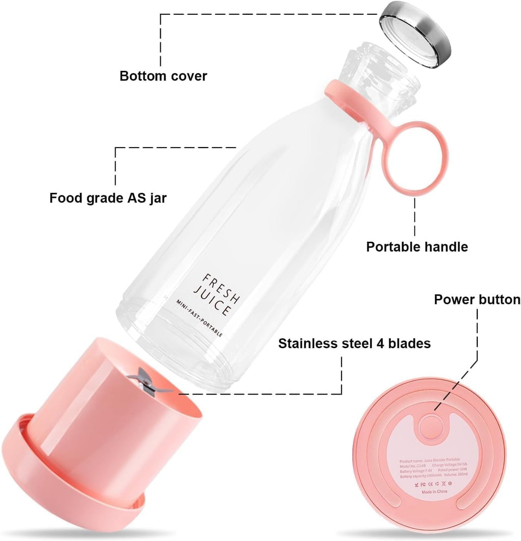 KitchenWala™ Mini Turbo Smoothie Juicer (Electric & Blender)