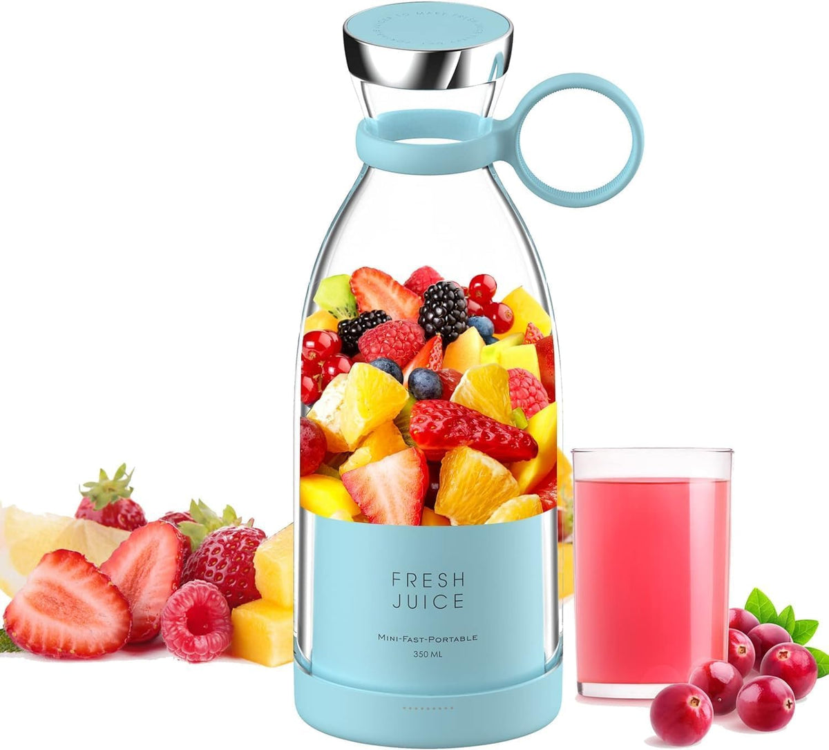 KitchenWala™ Mini Turbo Smoothie Juicer (Electric & Blender)