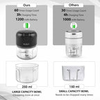 KitchenWala™ Smart Garlic & Veggie Rechargeable Slicer
