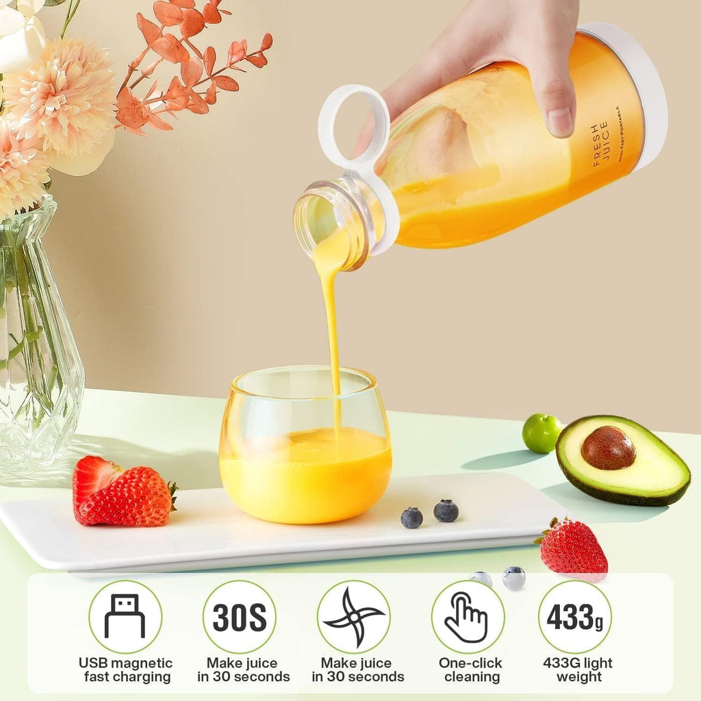 KitchenWala™ Mini Turbo Smoothie Juicer (Electric & Blender)