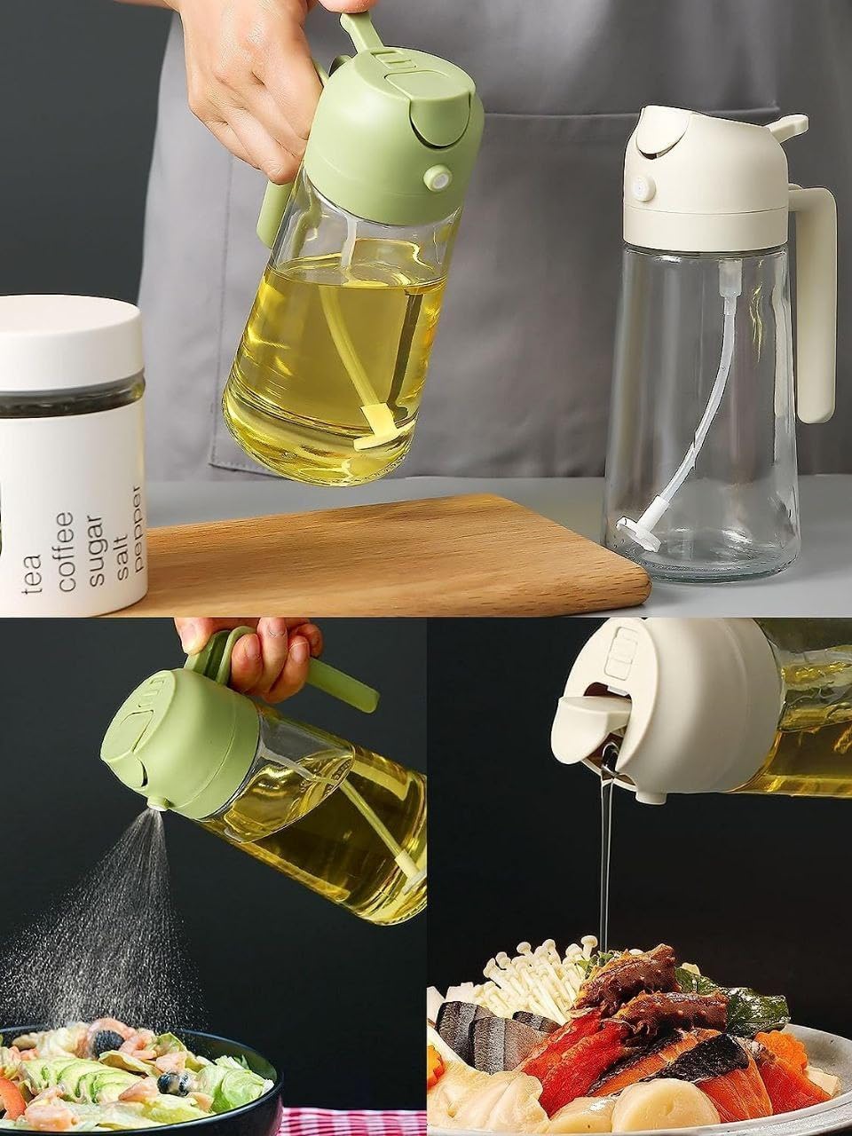 KitchenWala™ 2-in-1 Healthy Oil Saver Dispenser