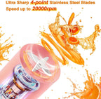 KitchenWala™ Mini Turbo Smoothie Juicer (Electric & Blender)