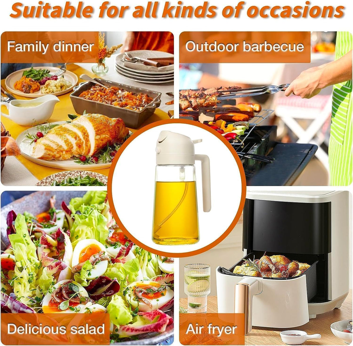 KitchenWala™ 2-in-1 Healthy Oil Saver Dispenser